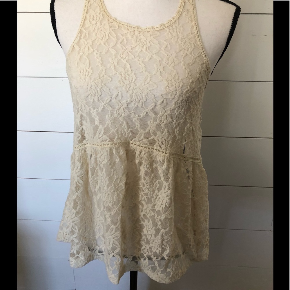 🏝5/$25 Express Lace Tank Size Small